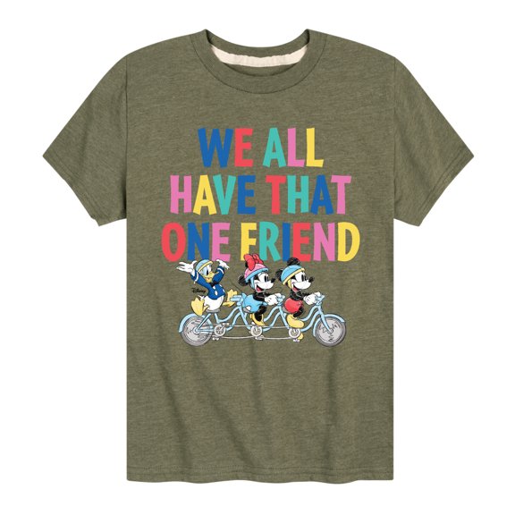 Mickey & Friends - We All Have That One Friend - Toddler And Youth Short Sleeve Graphic T-Shirt