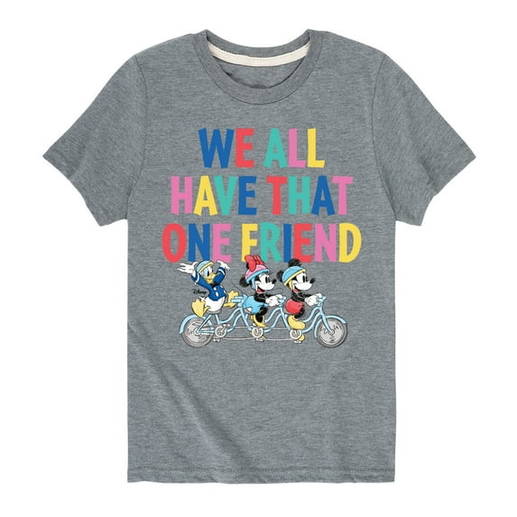 Mickey & Friends - We All Have That One Friend - Toddler And Youth Short Sleeve Graphic T-Shirt