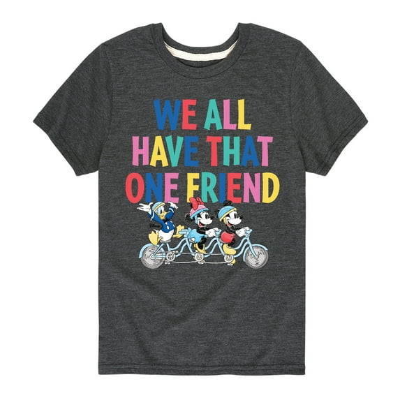 Mickey & Friends - We All Have That One Friend - Toddler And Youth Short Sleeve Graphic T-Shirt