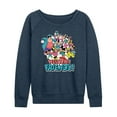 thumbnail image 1 of Mickey & Friends - Welcome Friends - Women's Lightweight French Terry Long Sleeve Shirt, 1 of 5