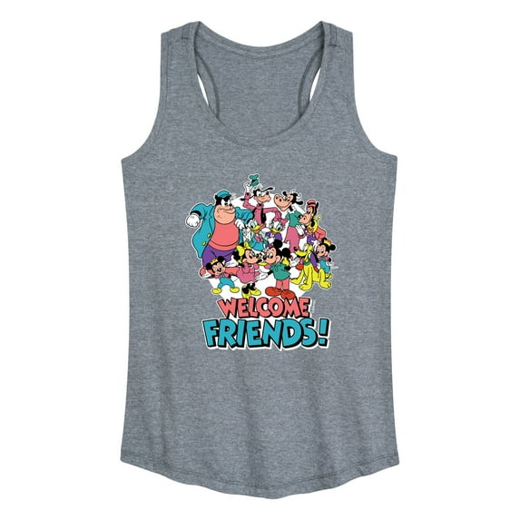 Mickey & Friends - Welcome Friends! - Women's Racerback Tank Top