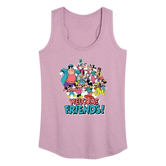 Mickey & Friends - Welcome Friends! - Women's Racerback Tank Top