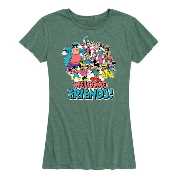 Mickey & Friends - Welcome Friends! - Women's Short Sleeve Graphic T-Shirt