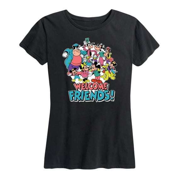 Mickey & Friends - Welcome Friends! - Women's Short Sleeve Graphic T-Shirt