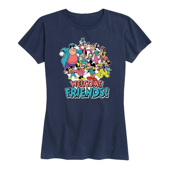 Mickey & Friends - Welcome Friends! - Women's Short Sleeve Graphic T-Shirt