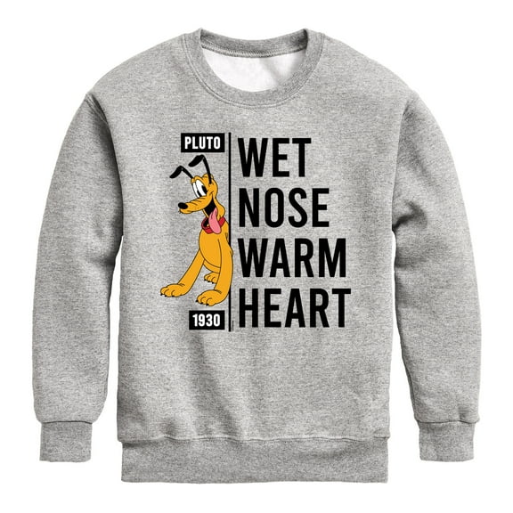 Mickey & Friends - Wet Nose Warm Heart - Toddler And Youth Crewneck Fleece Sweatshirt