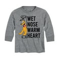 thumbnail image 1 of Mickey & Friends - Wet Nose Warm Heart - Toddler And Youth Long Sleeve Graphic T-Shirt, 1 of 5