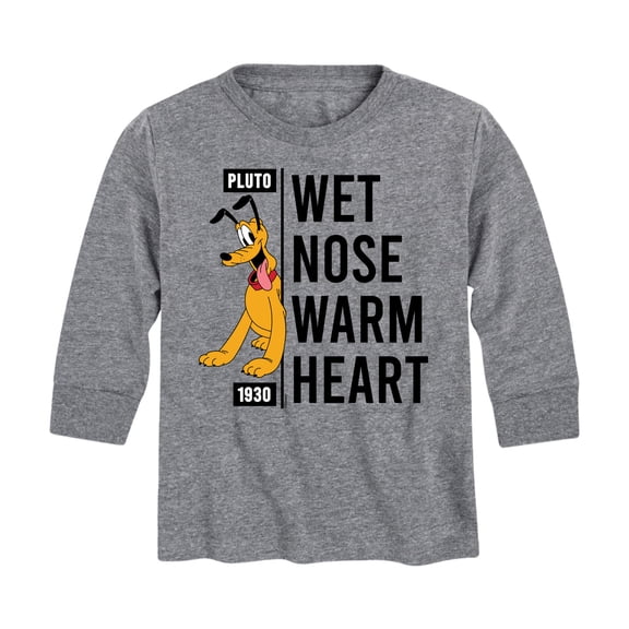 Mickey & Friends - Wet Nose Warm Heart - Toddler And Youth Long Sleeve Graphic T-Shirt