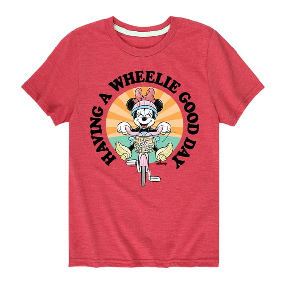 Mickey & Friends - Wheelie Good Day - Toddler And Youth Short Sleeve Graphic T-Shirt
