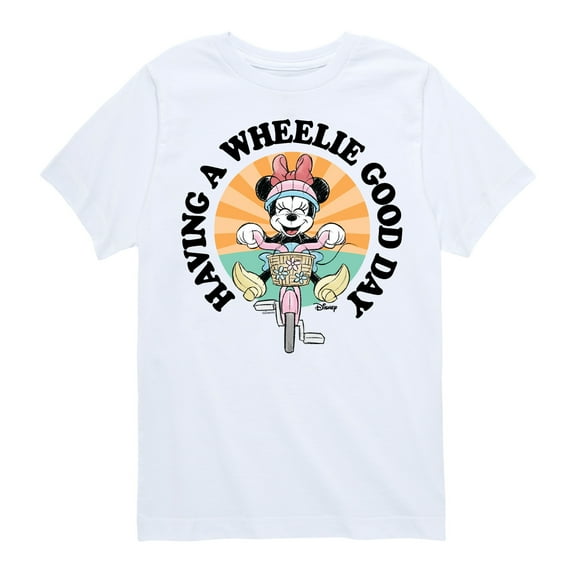Mickey & Friends - Wheelie Good Day - Toddler And Youth Short Sleeve Graphic T-Shirt