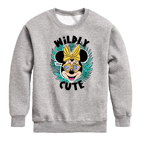 Mickey & Friends - Wildly Cute - Toddler And Youth Crewneck Fleece Sweatshirt