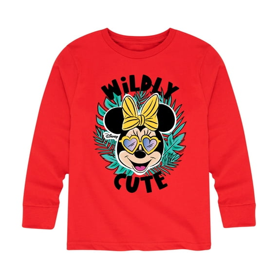 Mickey & Friends - Wildly Cute - Toddler And Youth Long Sleeve Graphic T-Shirt