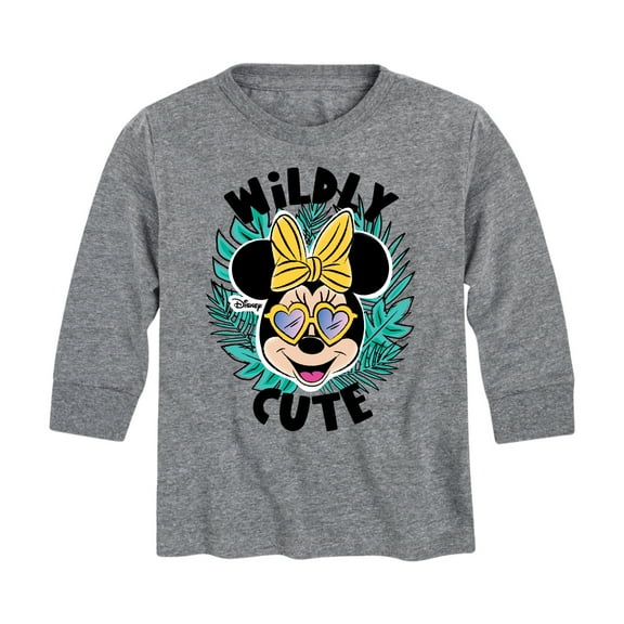 Mickey & Friends - Wildly Cute - Toddler And Youth Long Sleeve Graphic T-Shirt