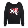 thumbnail image 1 of Mickey & Friends - Xo Minnie Mouse - Women's Lightweight French Terry Long Sleeve Shirt, 1 of 5
