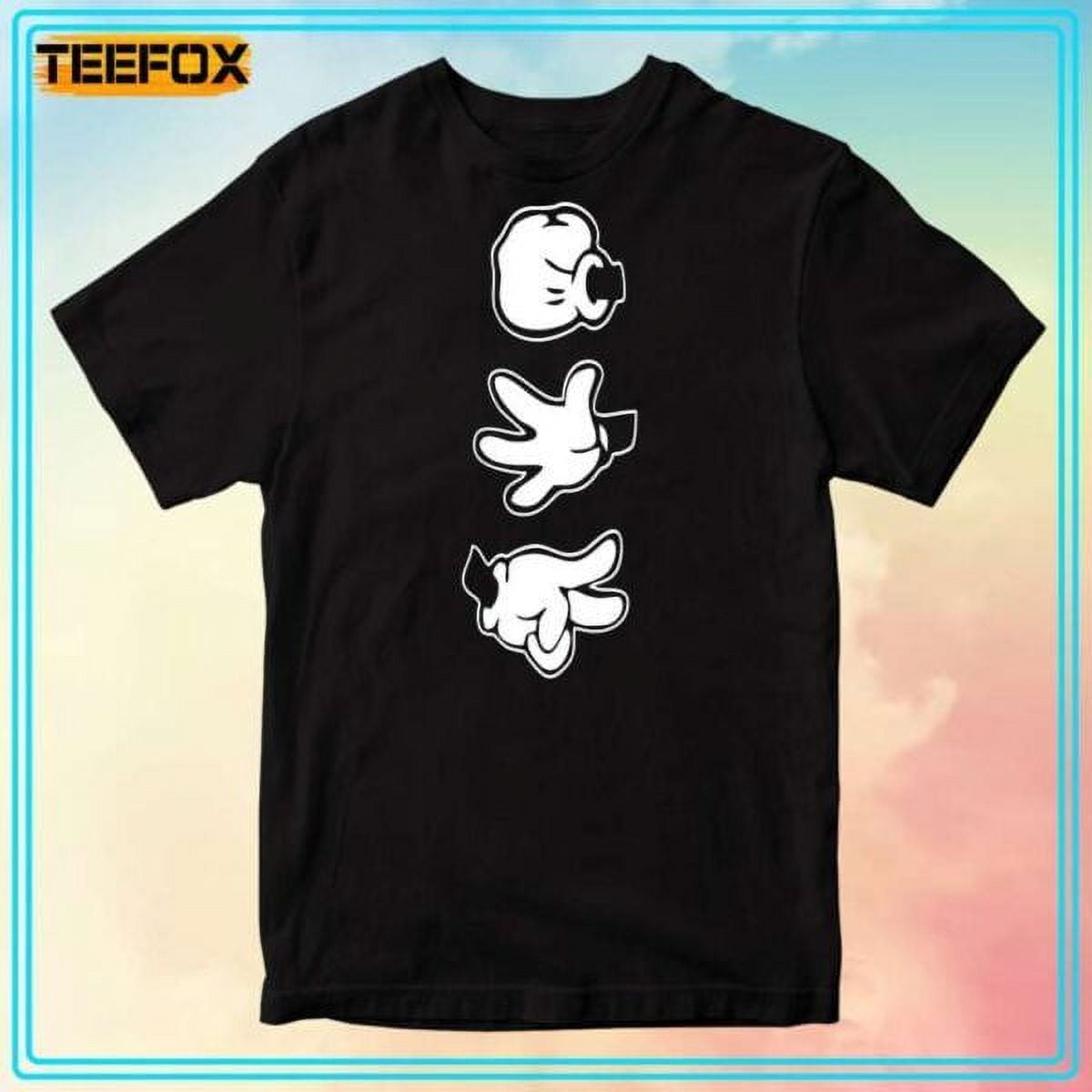 Mickey Hands Rock Paper Scissors Tshirt