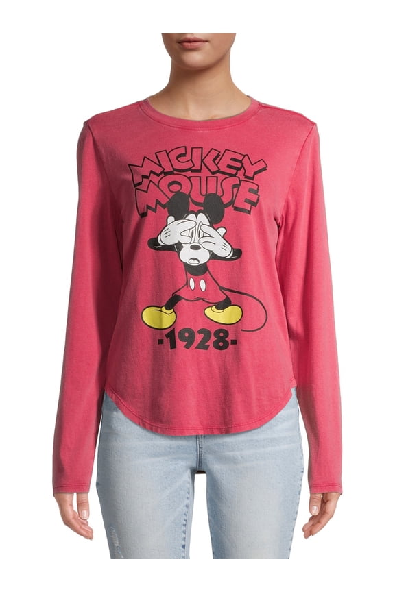 Mickey Ladies Young Adult LS Top