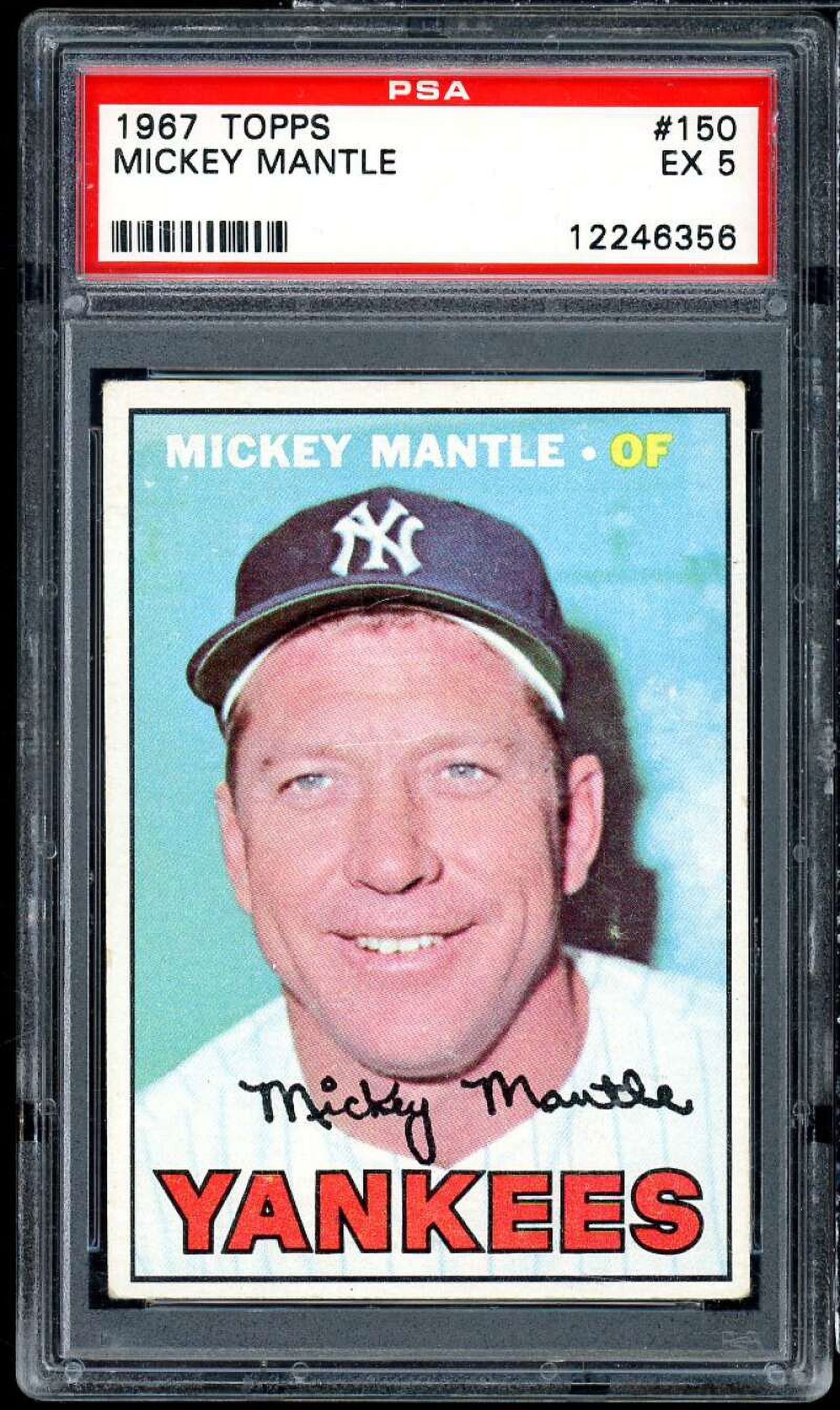 Mickey Mantle Card 1967 Topps 150