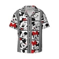 thumbnail image 1 of Mickey Men's Cuban Shirts Casual Button Down Short Sleeve Dress Shirt Summer Beach Hawaiian Shirts Small, 1 of 7