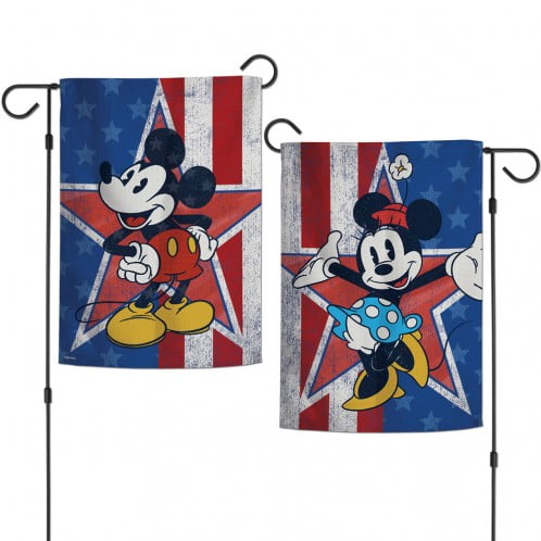 Disney Mickey & Minnie Americana Double-Sided Garden Flag 12.5" x 18"
