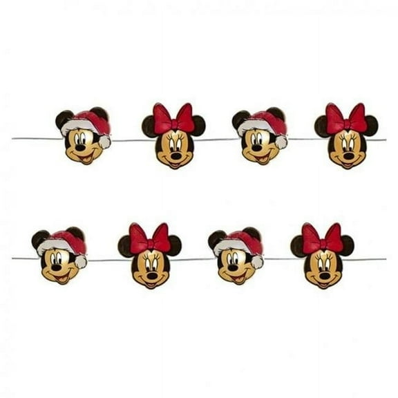Mickey & Minnie Christmas Mini Fairy Battery Operated Light Set