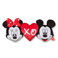 Mickey & Minnie Faces Throw Pillow