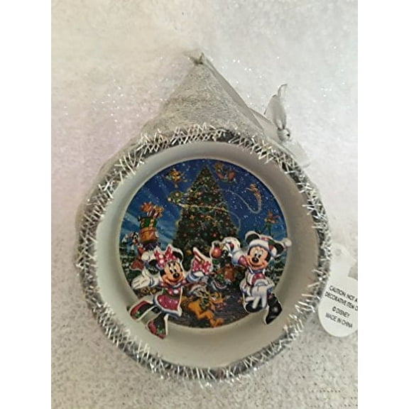Mickey Minnie & Friends Olaf Dumbo Tink Diorama Christmas Ball Ornament Disney