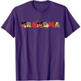 thumbnail image 1 of Mickey & Minnie Grandma Gift Family Trip Vacation DTG Print Unisex T-Shirt,Purple Color,Size 3XL, 1 of 5