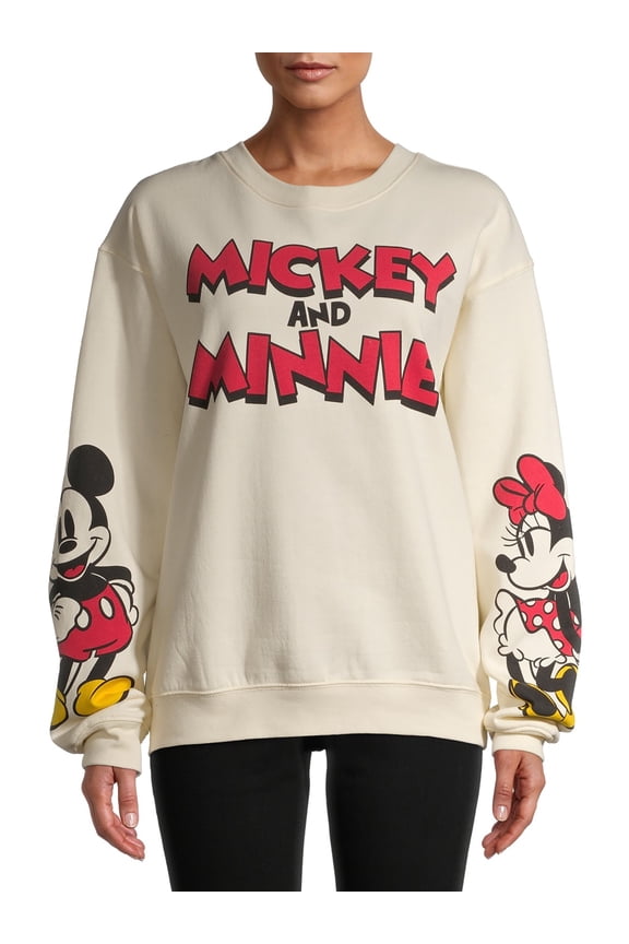 Mickey & Minnie Juniors Graphic LS Sweat Shirt