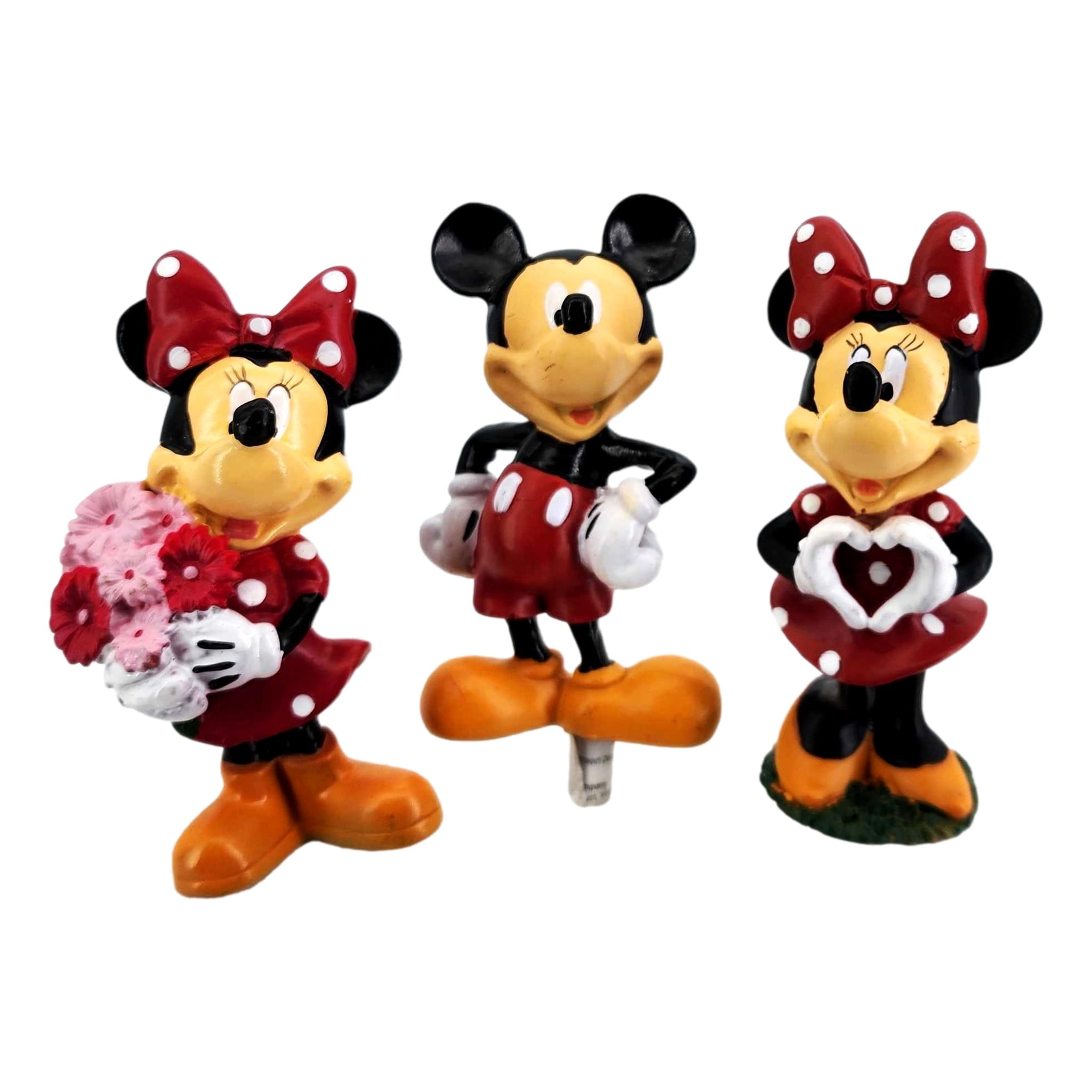 Mickey Minnie Mouse Garden Stake 3 Pack 8 inch Potted Plant Sticks Yard Flower Bed Figure Plant Decor