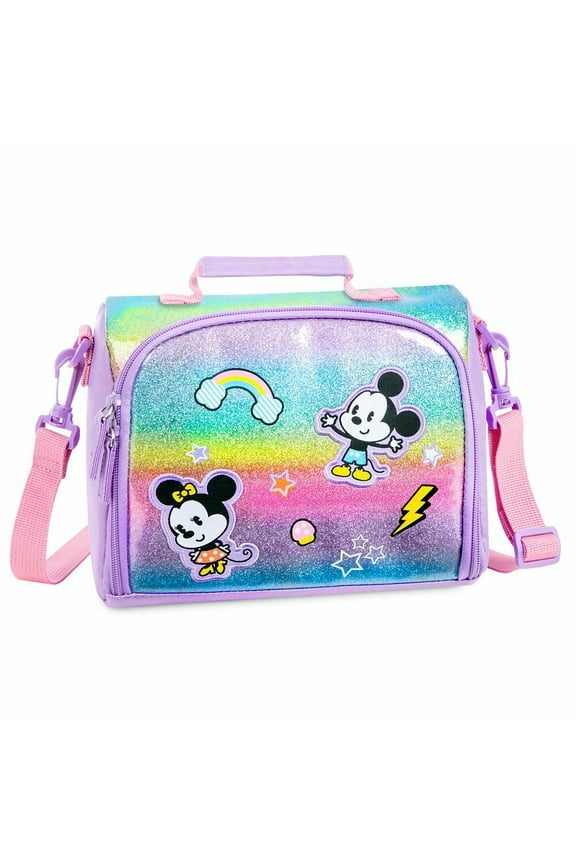 Mickey & Minnie Mouse Rainbow Artwork Lunch Tote School Bag
