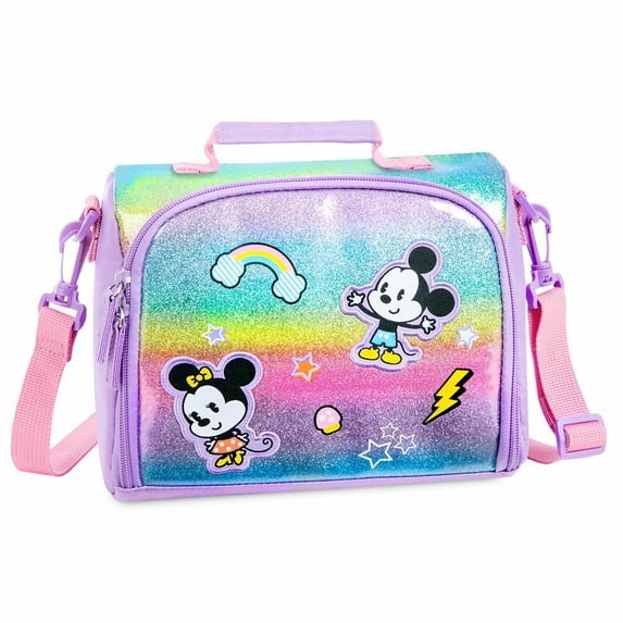 Mickey & Minnie Mouse Rainbow Artwork Lunch Tote School Bag