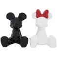 thumbnail image 1 of Mickey & Minnie Mouse Sitting Salt & Pepper Shakers, Black & White, 1 of 1