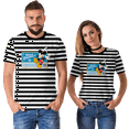 thumbnail image 1 of Mickey Minnie Short Sleeve T-shirt Funny Round Neck T Shirt for Family Boys and Girls Valentines Days, 1 of 9