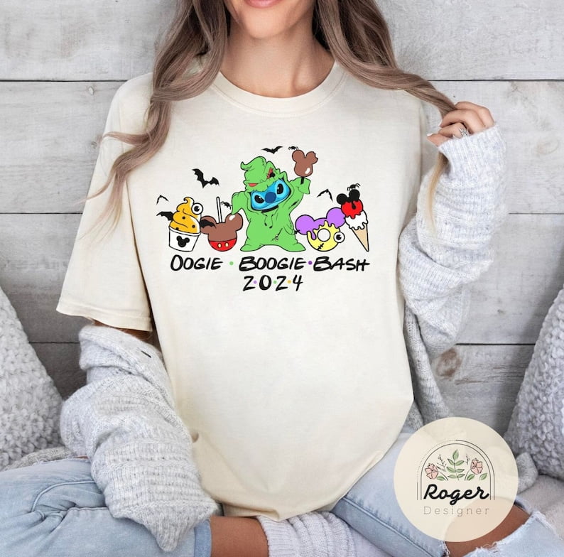 Mickey Minnie Stitch Oogie Boogie Bash 2024 Disney Halloween Shirt
