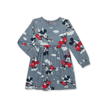 Mickey & Minnie Valentine's Day Toddler Girl Dress, Sizes 12M-5T