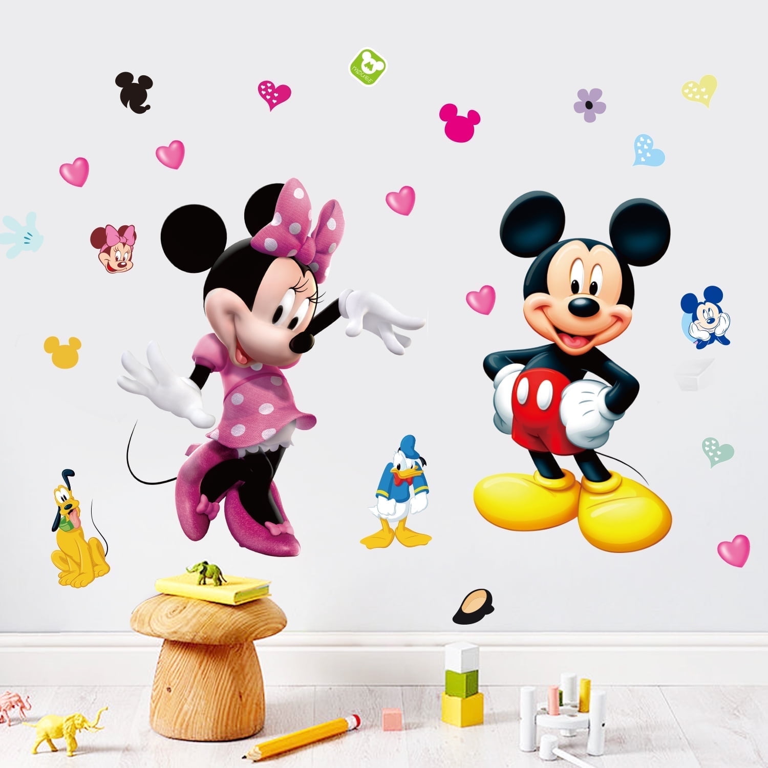 Cartoon Wall Sticker Children Vinyl cartoon Wall Stickers Kids Bedroom ...