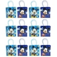 thumbnail image 1 of Mickey Mouse 12 Authentic Licensed Party Favor Reusable Medium Goodie Gift Bags 6", 1 of 1