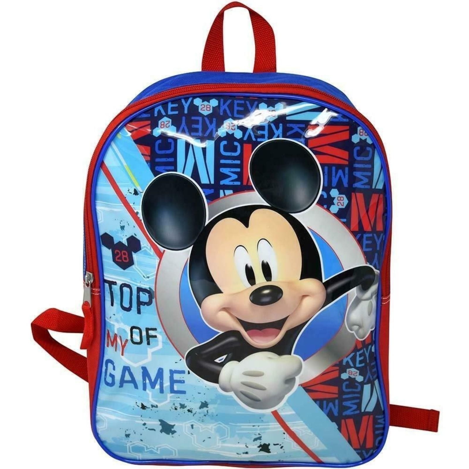 Fast Forward Mickey Mouse Large School Backpack with Adjustable Straps ...