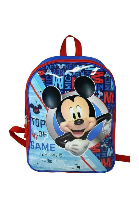 Mickey Mouse Large School Backpack with Adjustable Straps, Multicolor