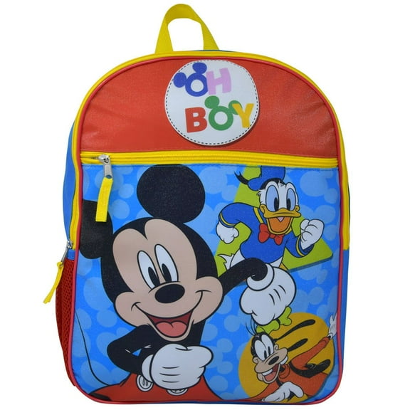 Mickey Mouse 16" Backpack With 3D Lunch Bag Set