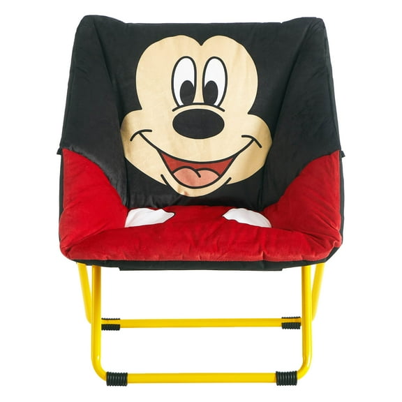 Mickey Mouse, 23" Kids' Square Saucer Chair, Red