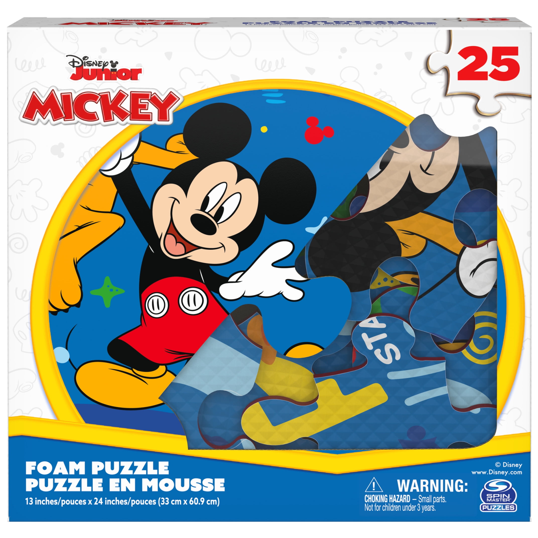 Disney Junior Mickey Mouse 25-Piece Foam Squishy Puzzle - Walmart.com