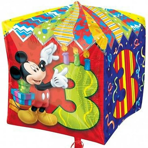 15 inch MICKEY MOUSE CUBEZ  Balloon  Party Supplies Decorations Foil Mylar Balloon