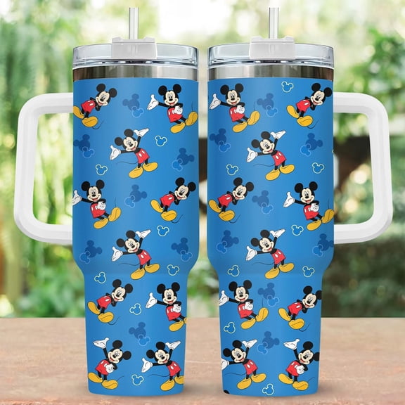 Mickey Mouse 40oz Tumbler, Disney Travel Mug, Cute Mickey Stainless Cup, Disney Mickey Mouse Tumbler, Mickey And Friends Tumbler Cup