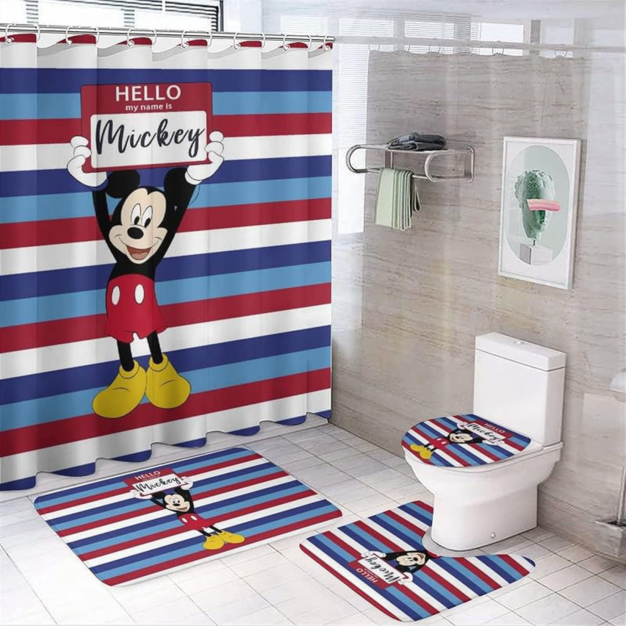 Mickey mouse bathroom set discount