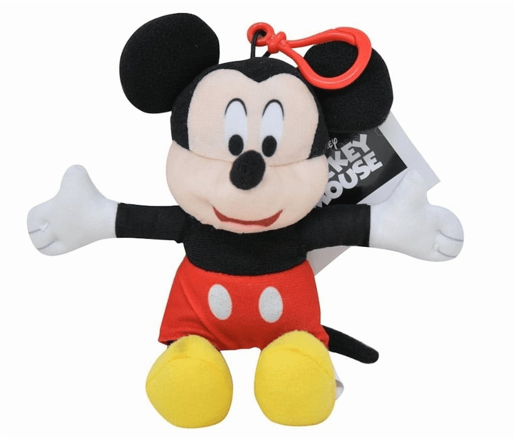 Mickey Mouse 6in Plush Clip Keychain - Walmart.com