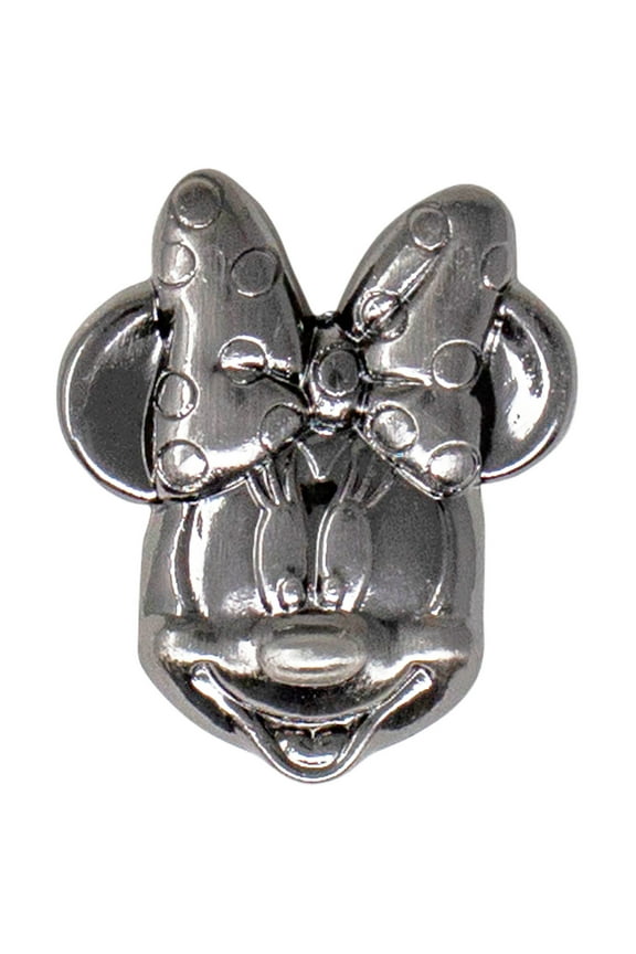 Disney Minnie Mouse Head Pewter Lapel Pin