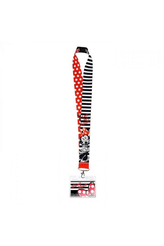 810284 Disney Minnie Mouse Character Costume Lanyard with ID Badge Holder