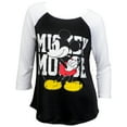 thumbnail image 1 of Mickey Mouse 820425-small Disneys Mickey Mouse Character 0.75 Sleeve Raglan T-Shirt, Small, 1 of 1