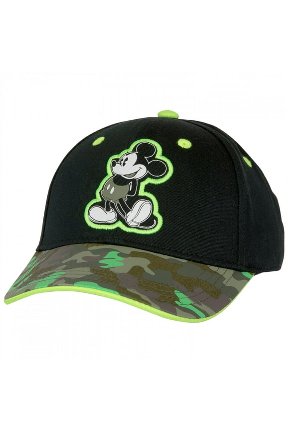 Mickey Mouse Camo Green Youth Hat (Boy's)